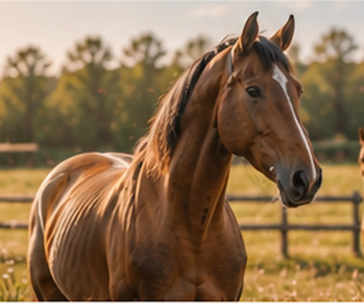 Foto provisional: caballos en el campo