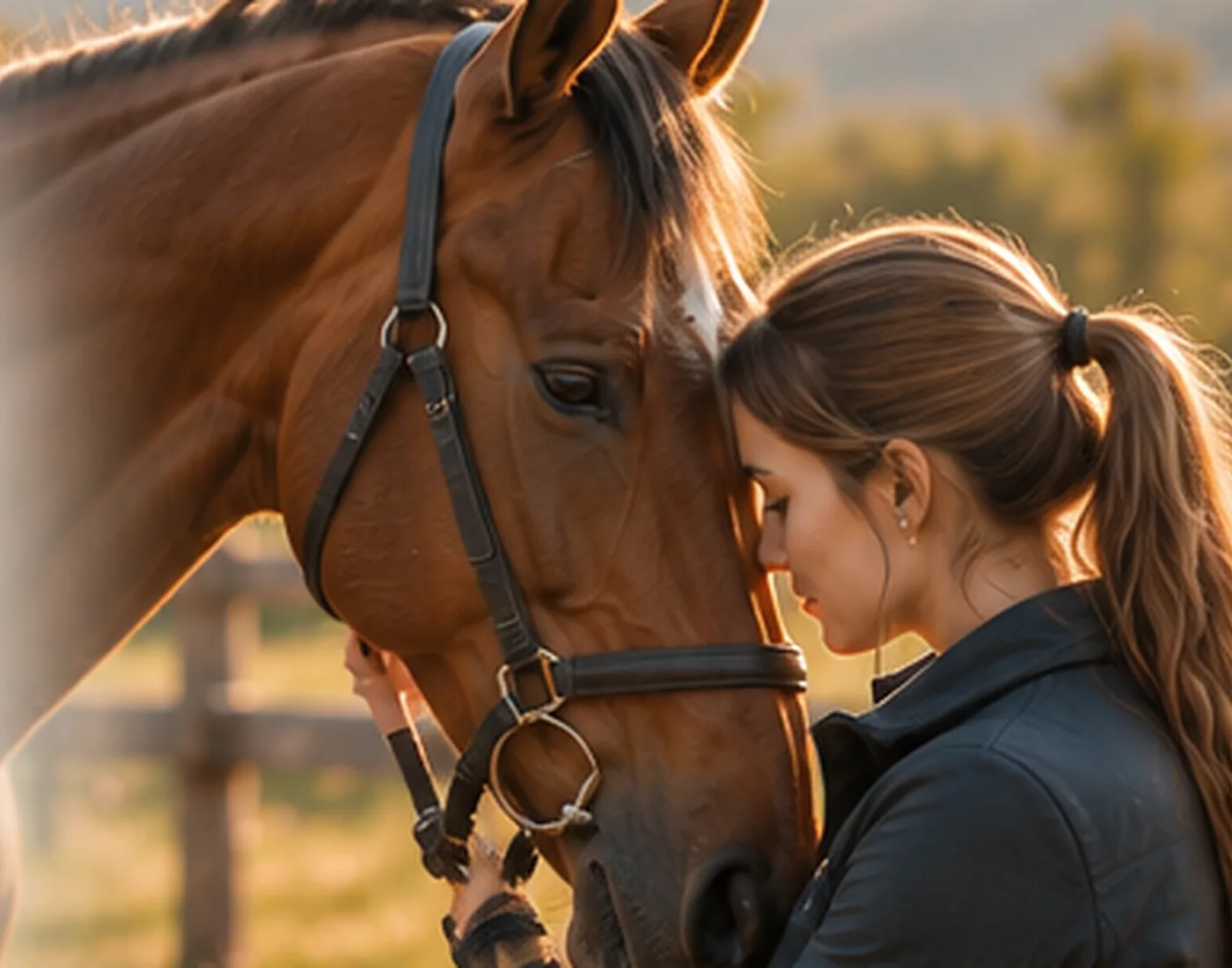 Foto provisional: caballo con su propietaria